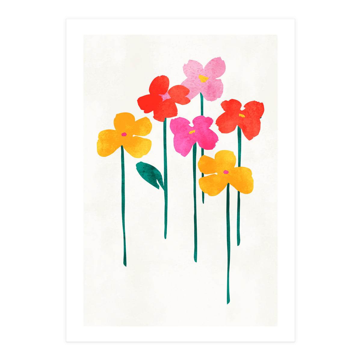 Little Happy Flowers (Print Only)