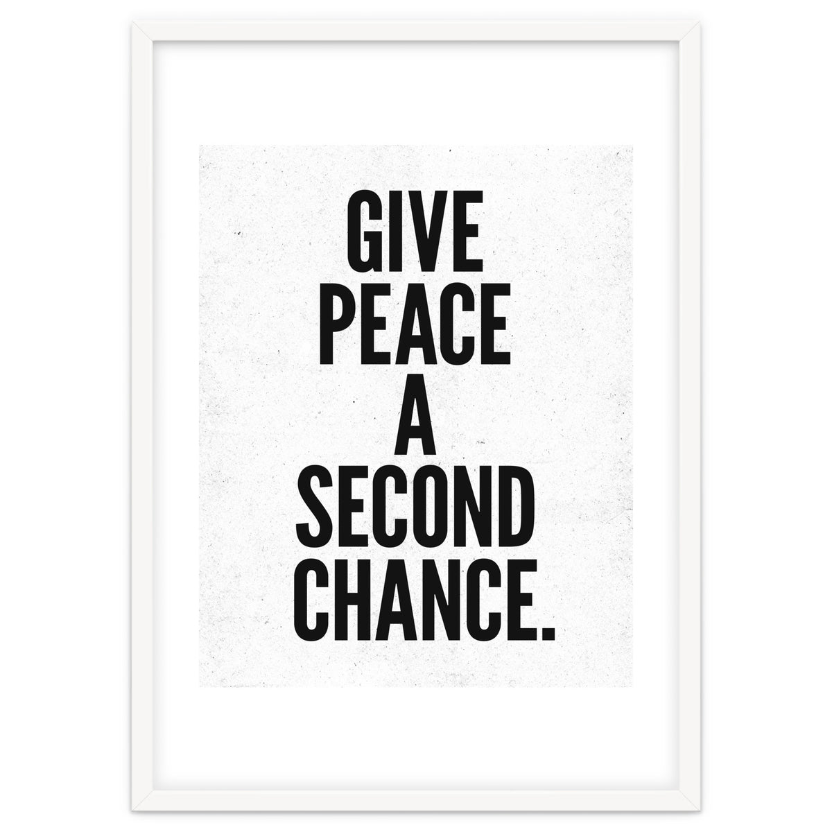 Give Peace A Second Chance