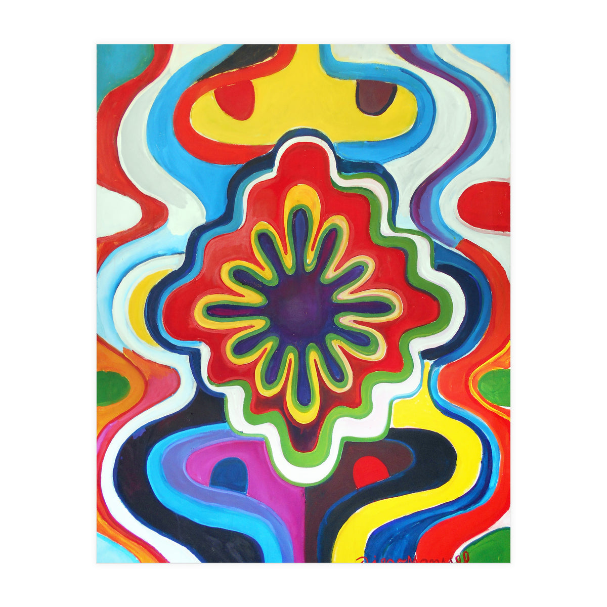 Graffiti Con Flor (Print Only)