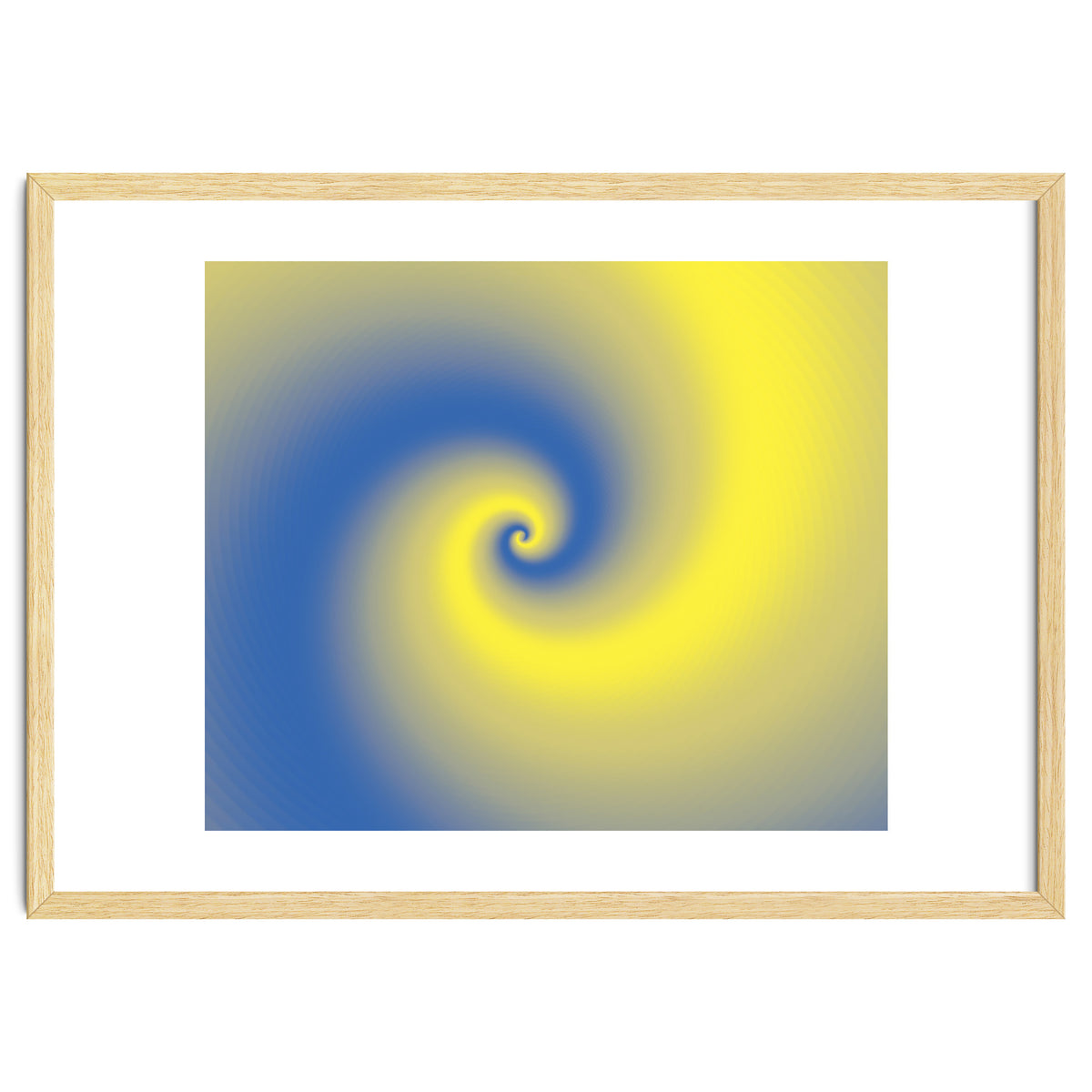 Yellow & Blue Abstract