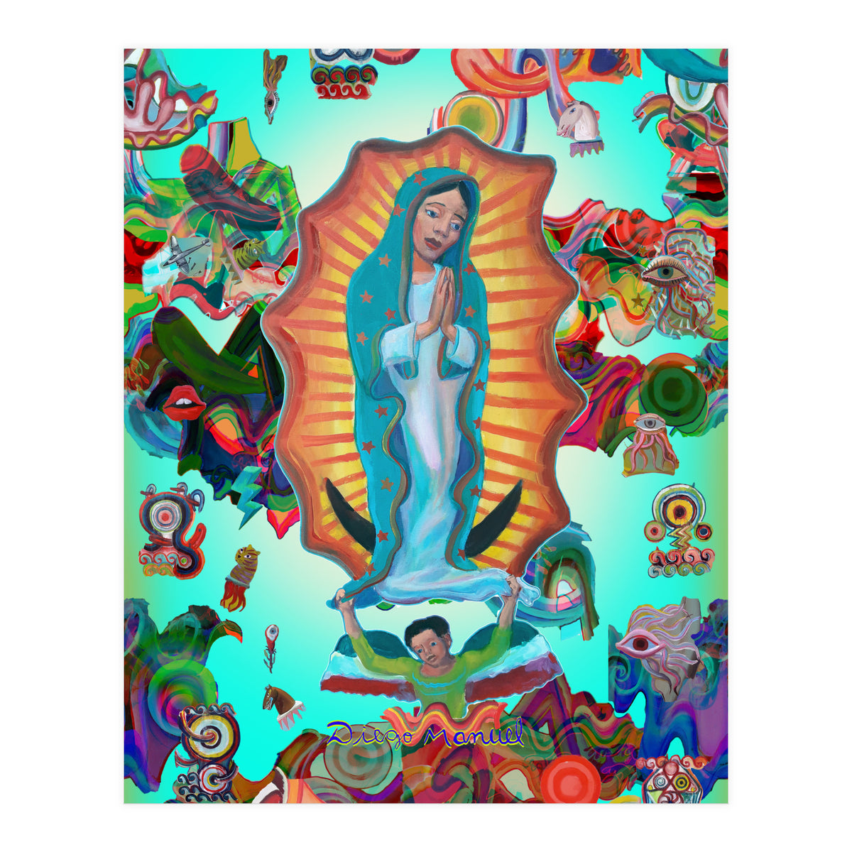 Virgen Y Graffiti 16 (Print Only)