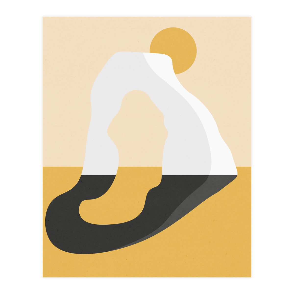 Abstract Arch - Golden Desert (Print Only)