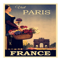 Paris France Travel Poster (Print Only)