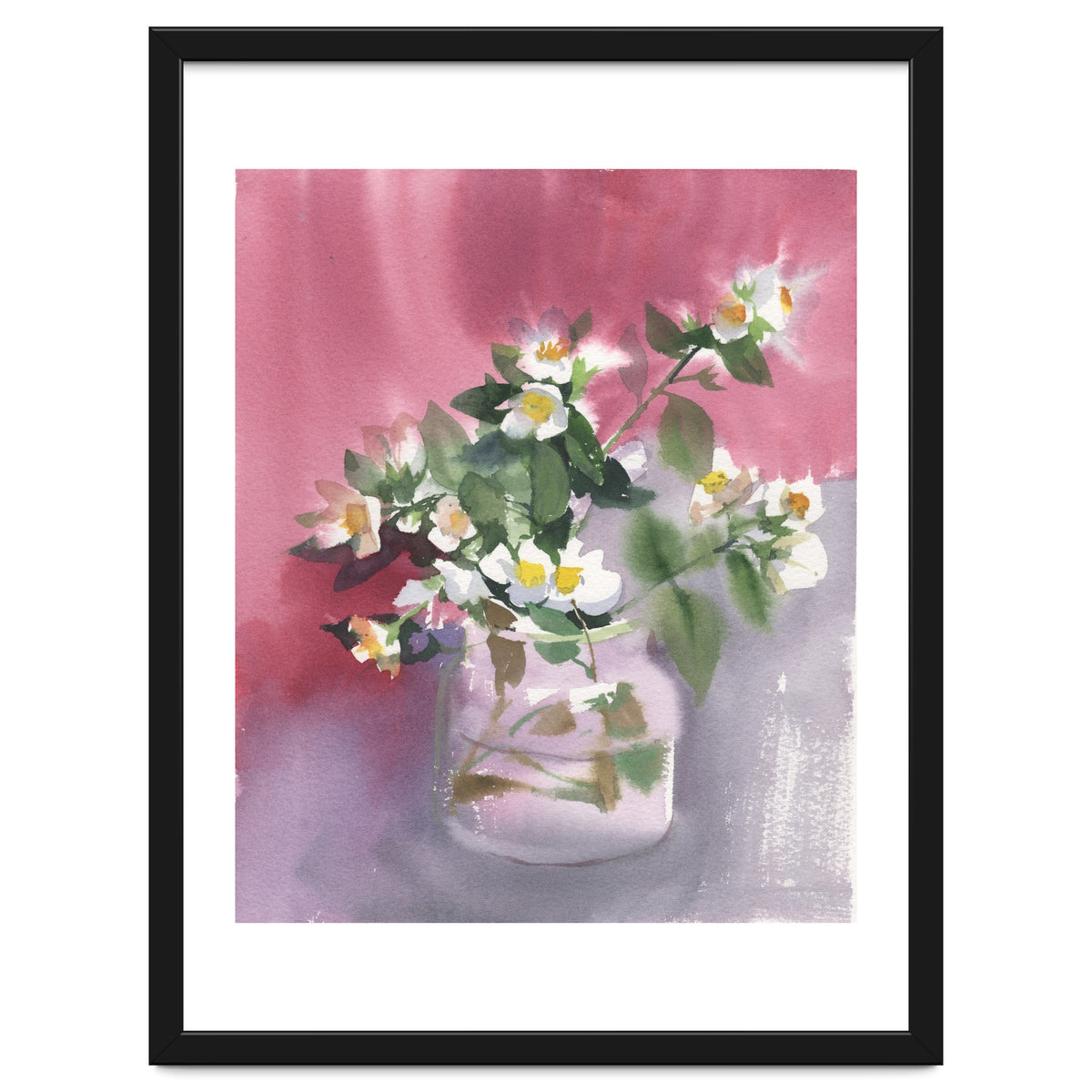 Flowers watercolor painting