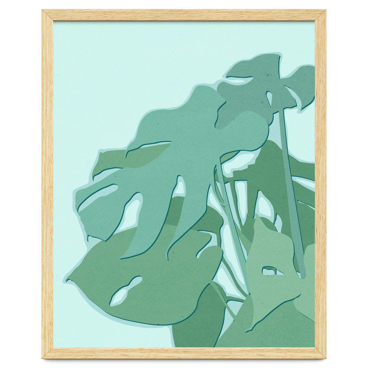 Minimal Monstera Leaves - Greener Eden
