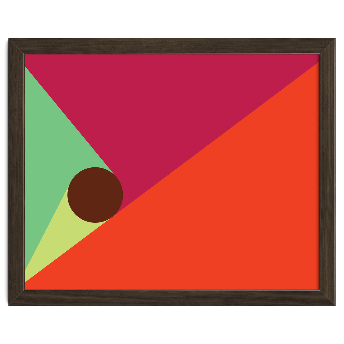 Geometric Shapes No. 25 - orange, mint & purple