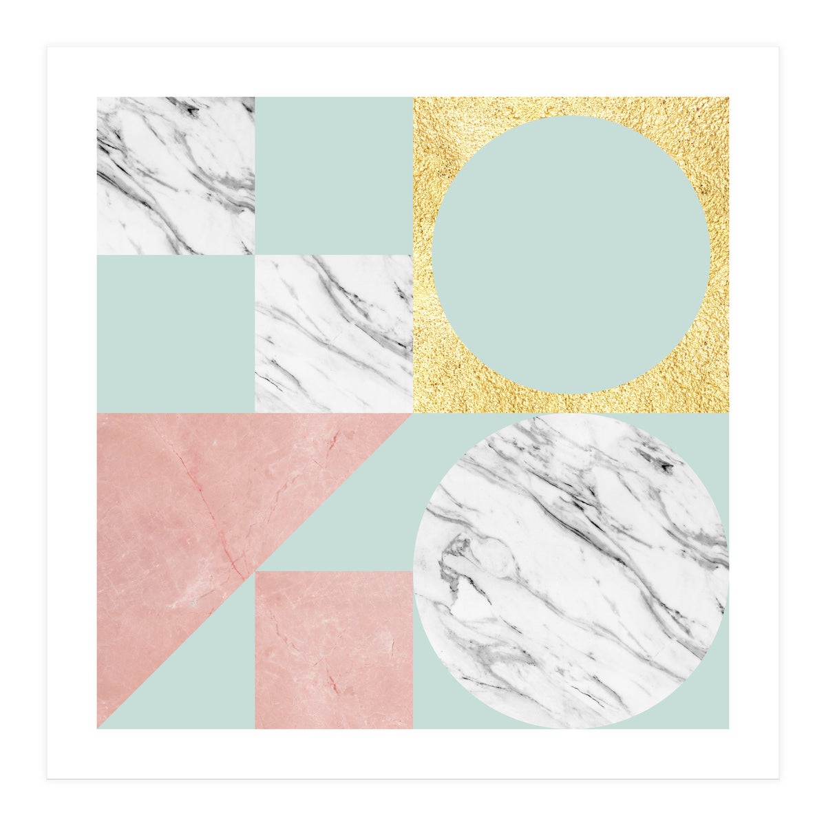 Marble and gold I (Print Only)