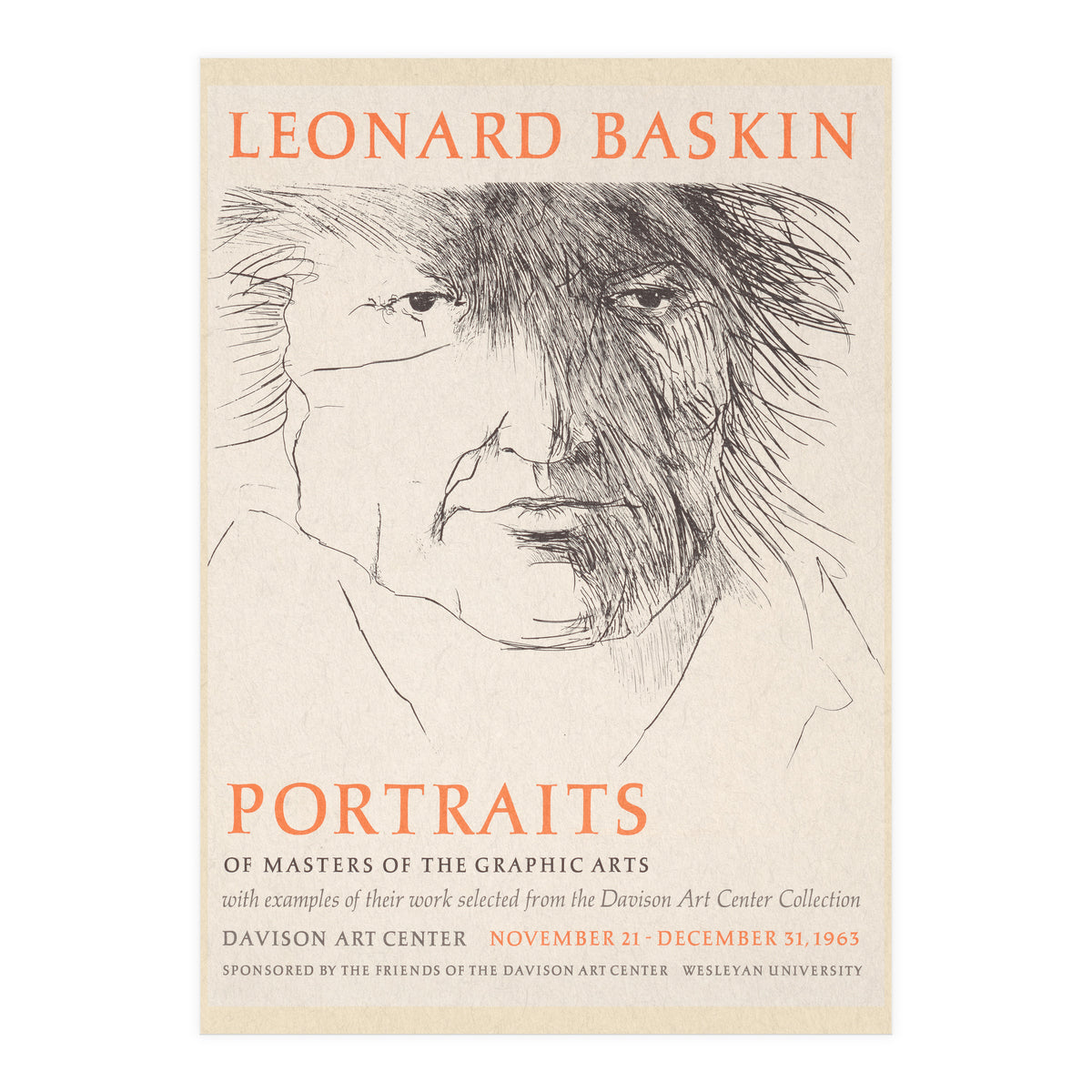 Leonard Baskin Portraits Exhibition (Print Only)