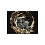 Angel On The Moon Art Nouveau (Print Only) thumbnail