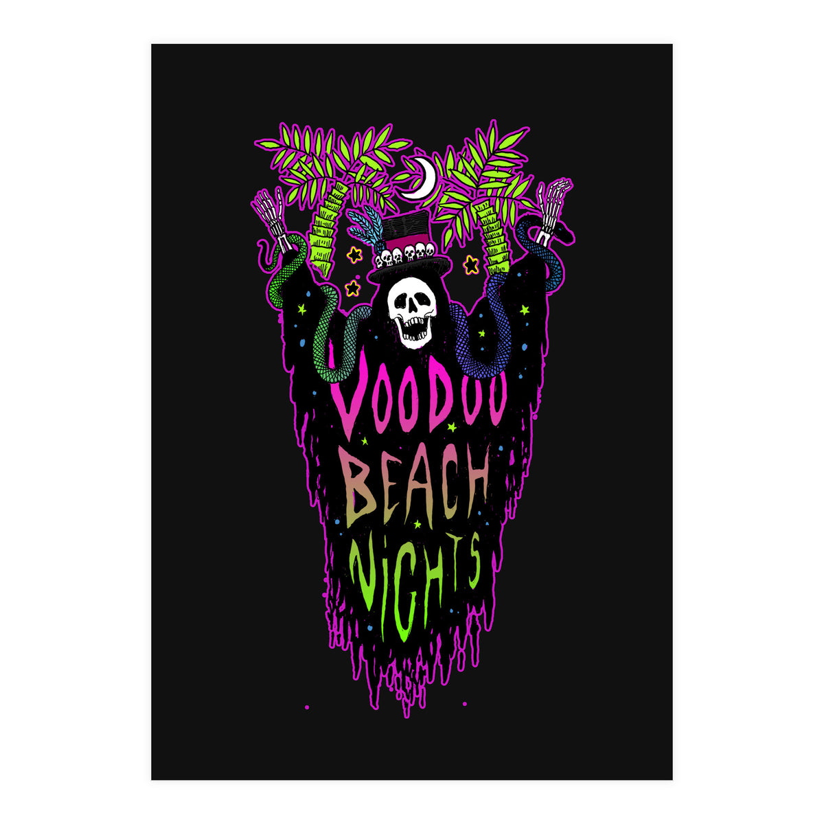 Voodoo Beach Nights (Print Only)