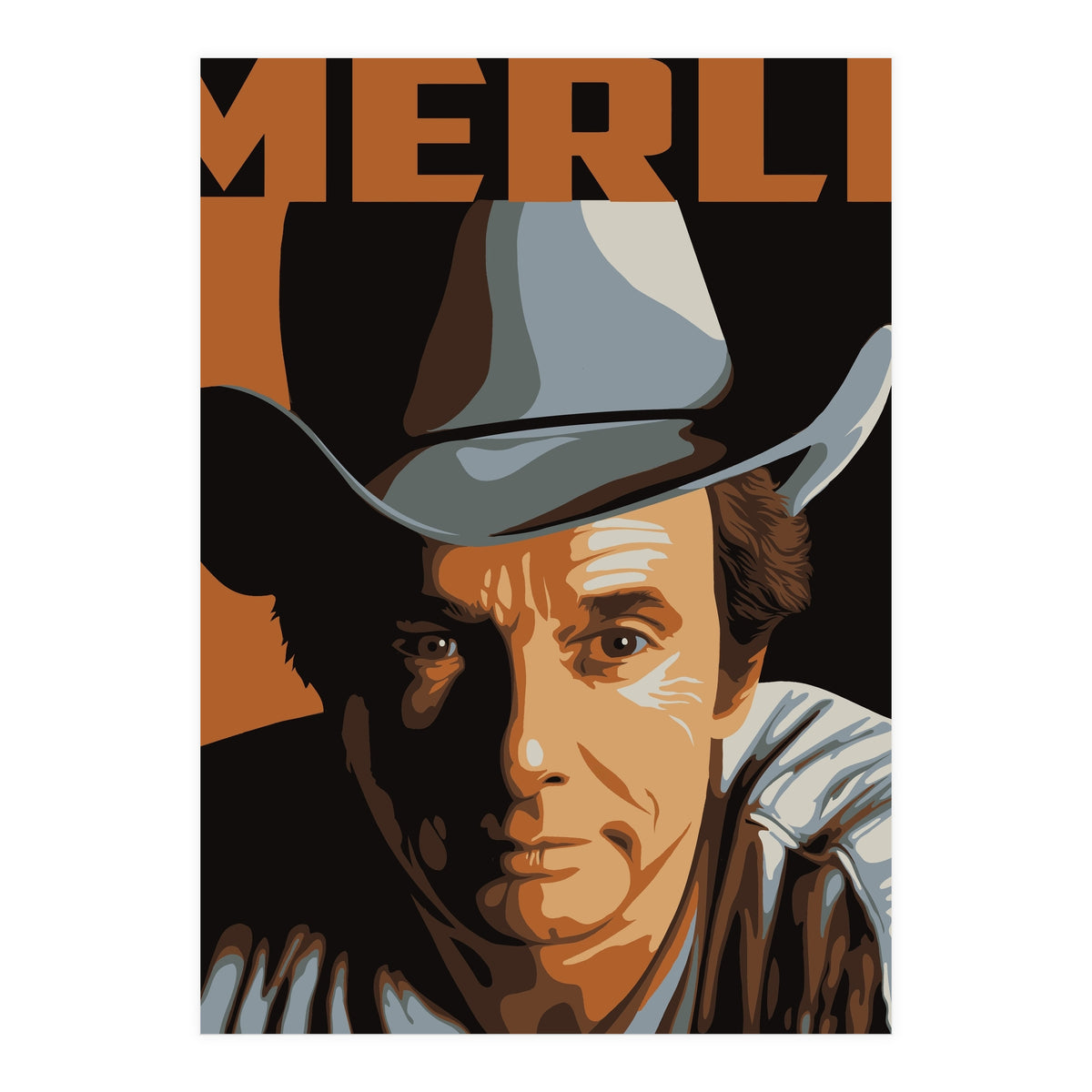 Merle Haggard Poster (Print Only)