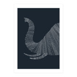 Elephant Blue Poster (Print Only) thumbnail