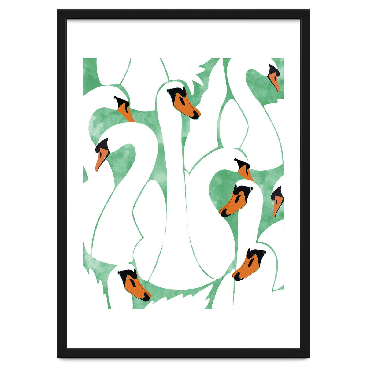 White Calm Was Born Into A Swan