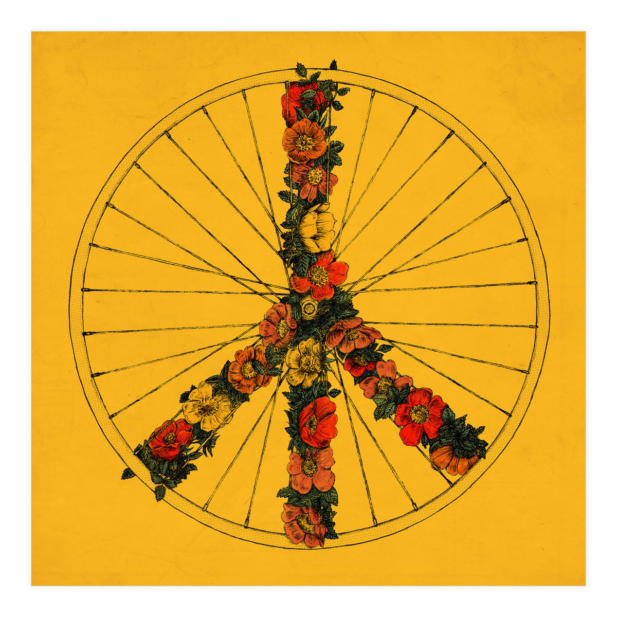 Peace And Bike (Print Only)