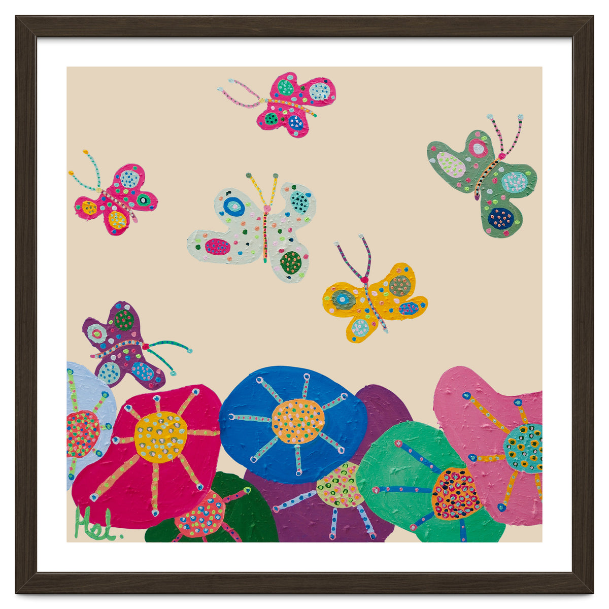 Butterflies Garden (pink)