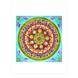 Chakra Mandala, Ayurveda Yoga Aum, Eclectic Colorful Bohemian Sun Sign Moon Sign Zodiac Astrology (Print Only) thumbnail