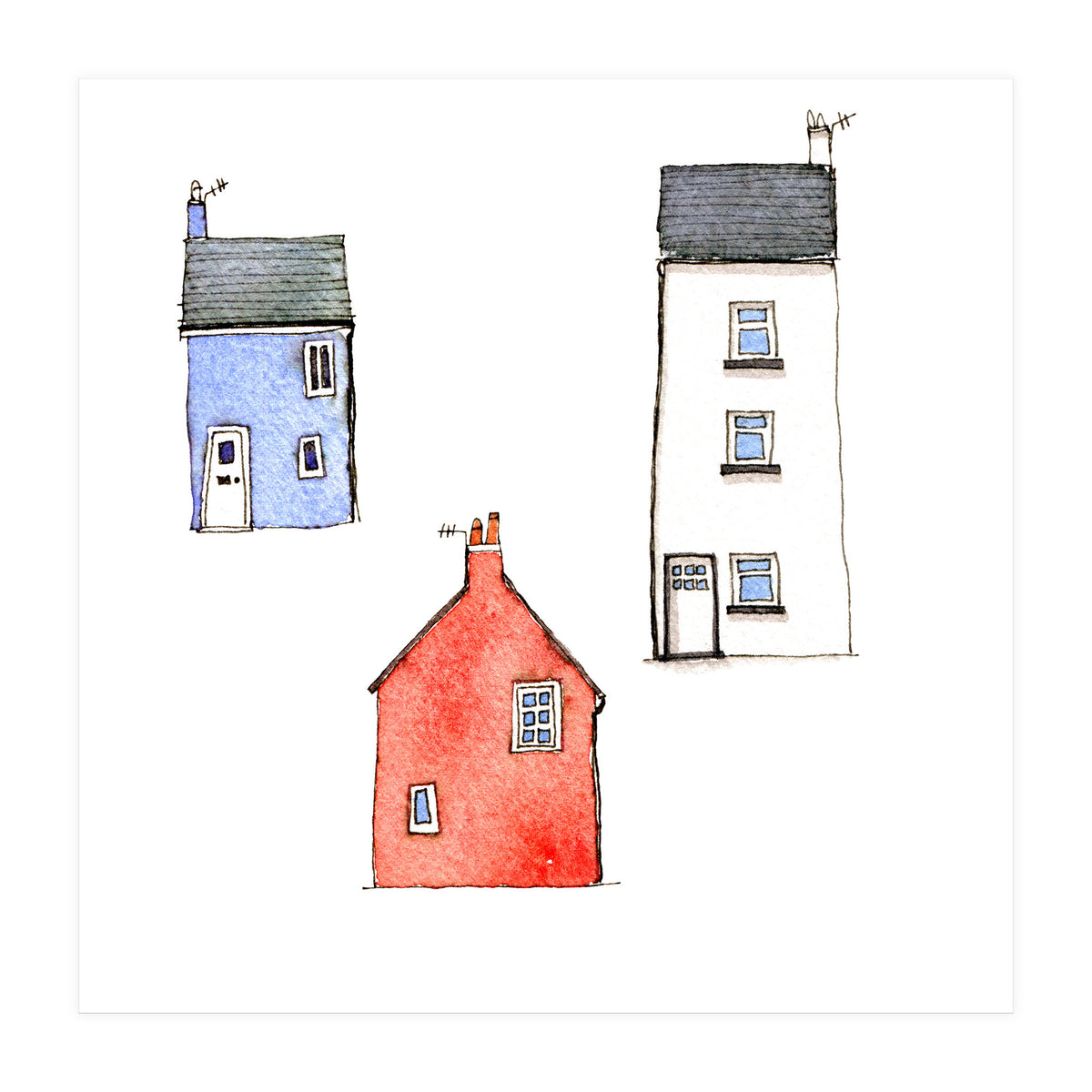 Cottages in Devon (Print Only)