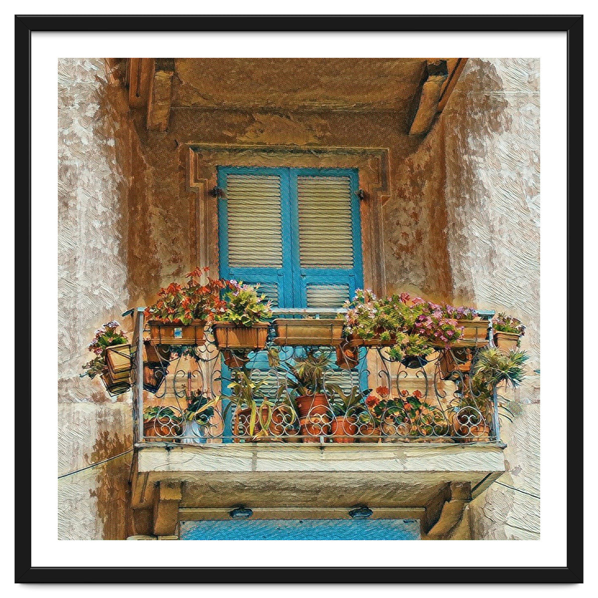 Flowered window in Venice