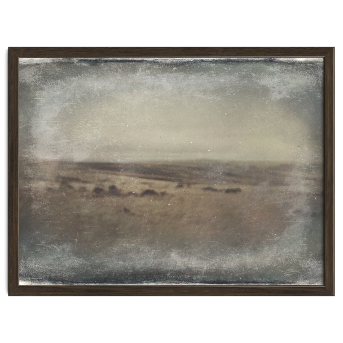 Bleak winter landscape of Saddleworth Moor