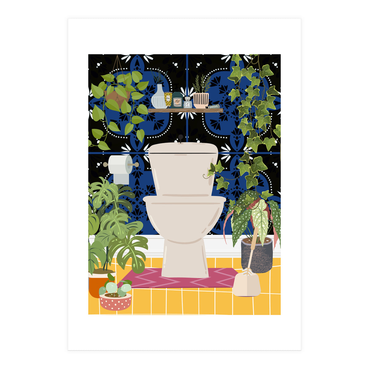 Loo in Boho Room (Print Only)