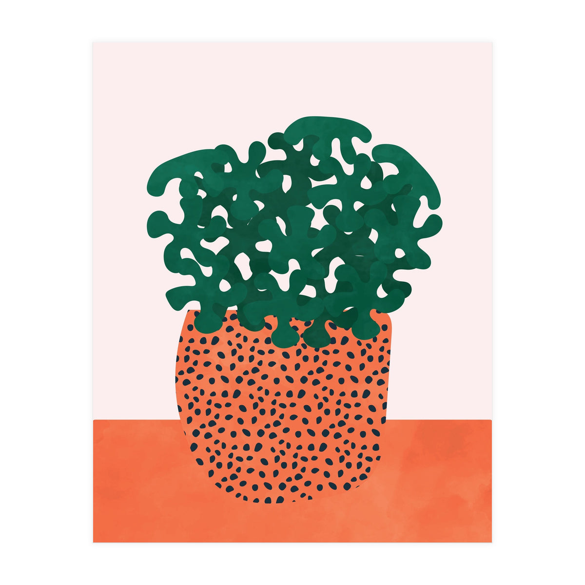 Retro Plant Vase (Print Only)