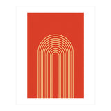 Rainbow Lines Mid Century Geometric Art (Print Only) thumbnail