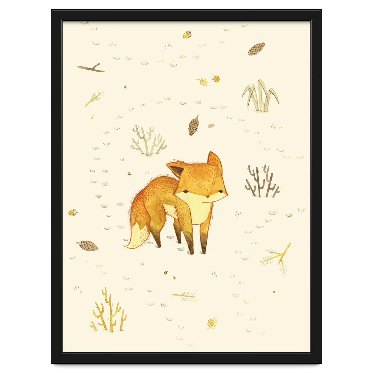 Lonely Winter Fox