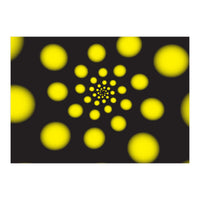 Yellow Spiral Dots (Print Only)