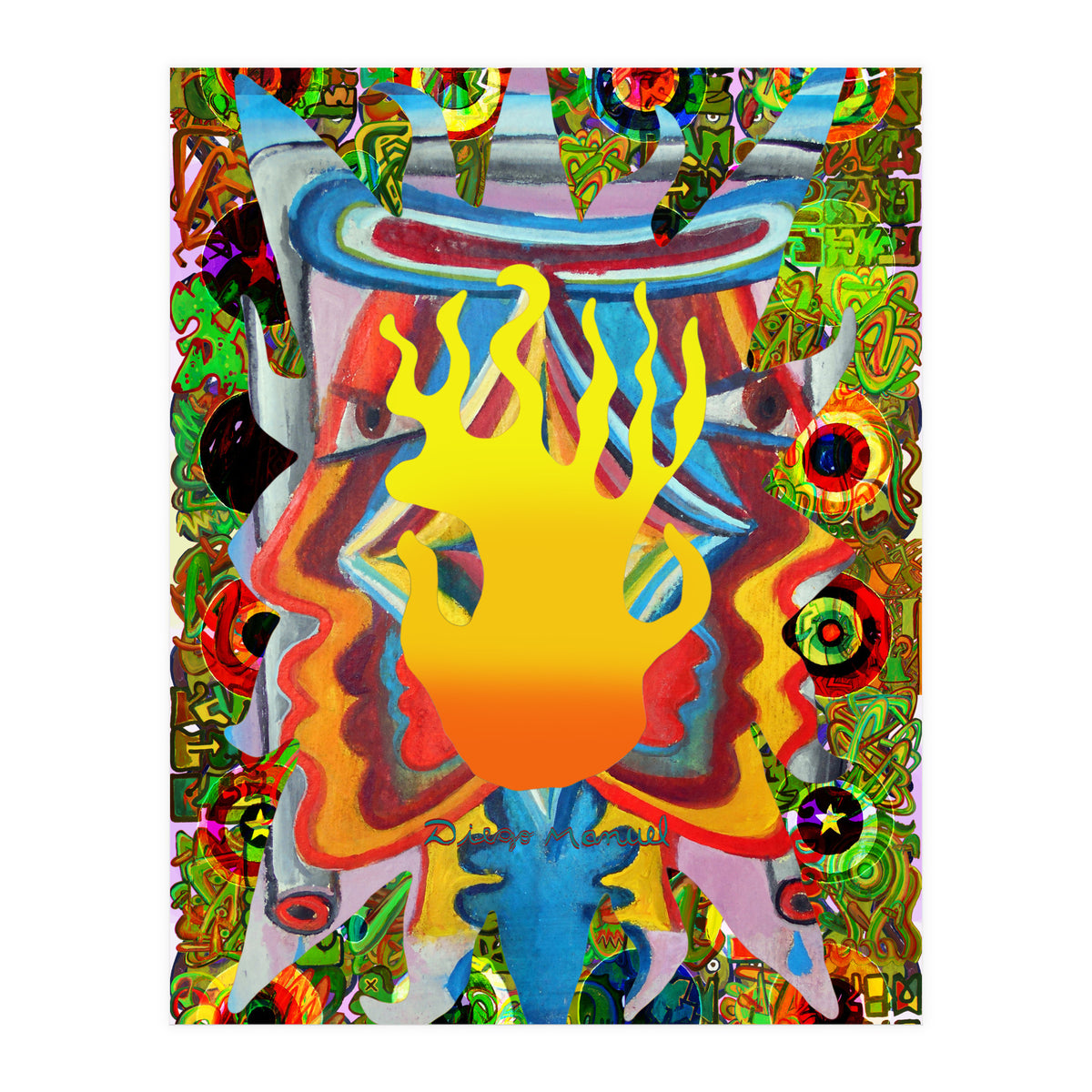 Fuego Y Graffiti 14 (Print Only)