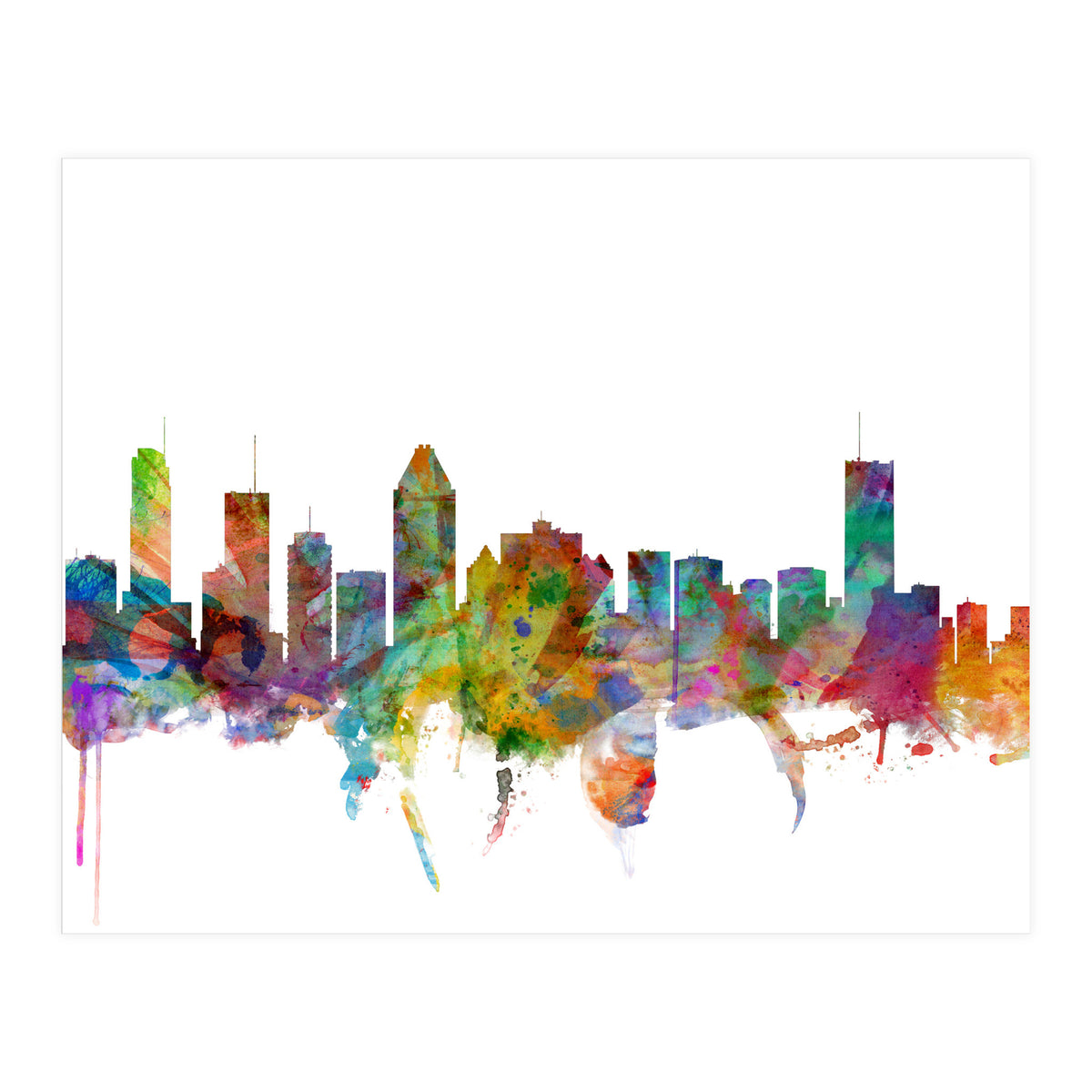 Montreal Canada Skyline (Print Only)