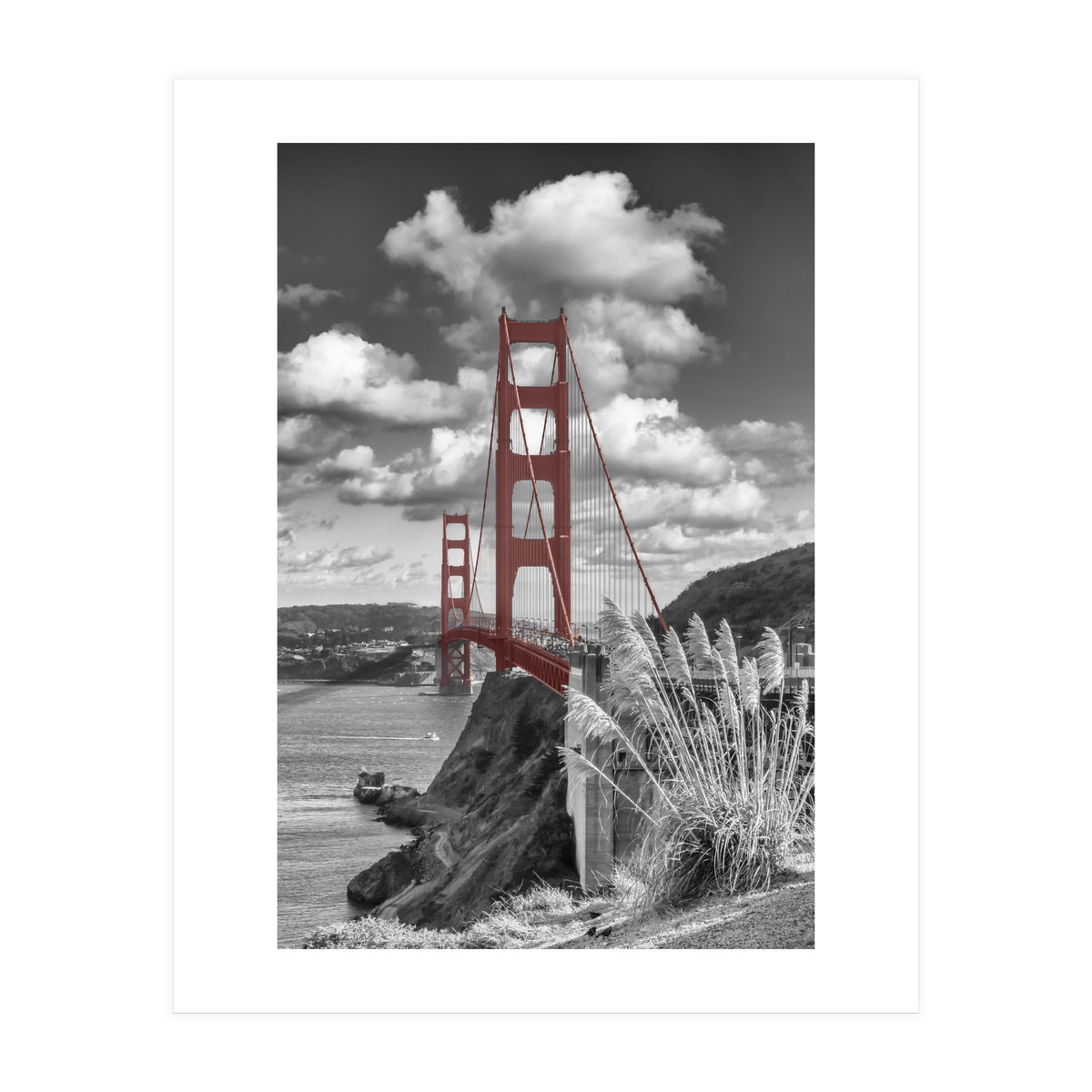 SAN FRANCISCO Golden Gate Bridge | colorkey  (Print Only)