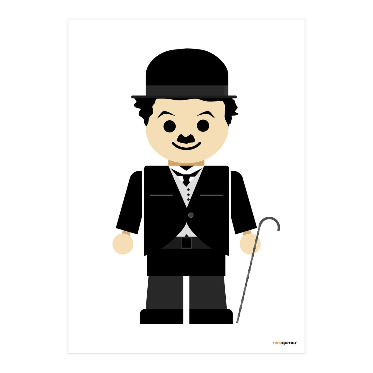 Charles Chaplin Toy (Print Only)