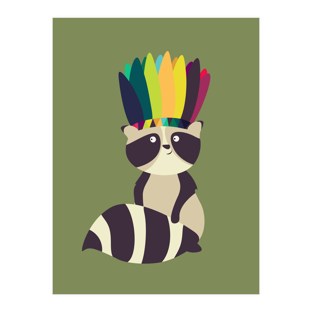 Indian Raccoon (Print Only)