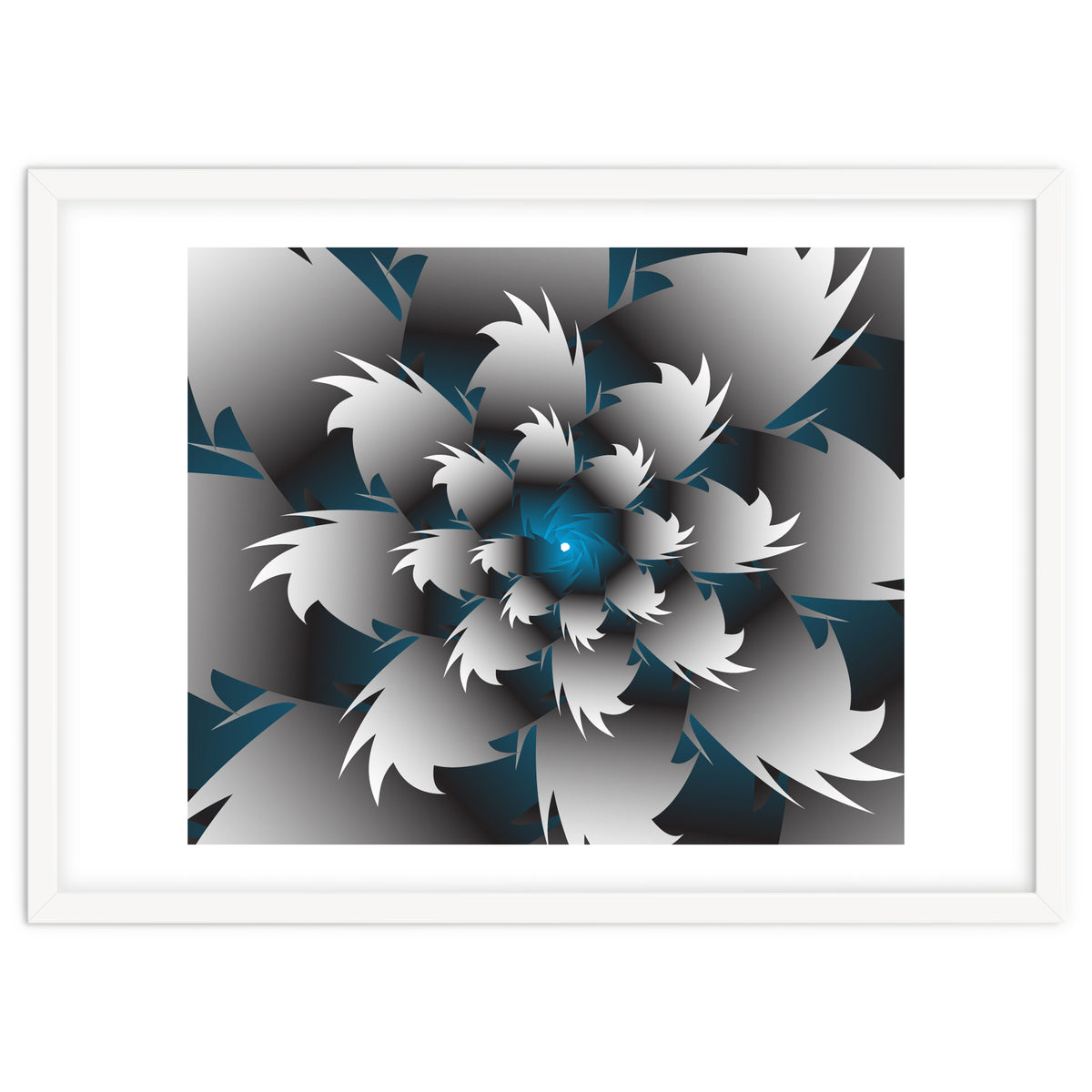 Seamless Blue 3D Floral