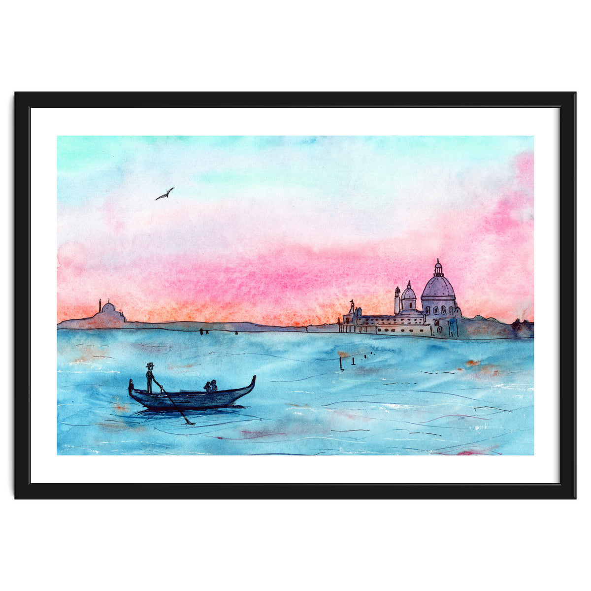 Sunset in Venice || watercolor