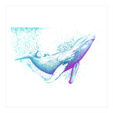 Diving Blue Whale (Print Only) thumbnail