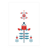 Scandinavian Folk Flowers (Print Only) thumbnail