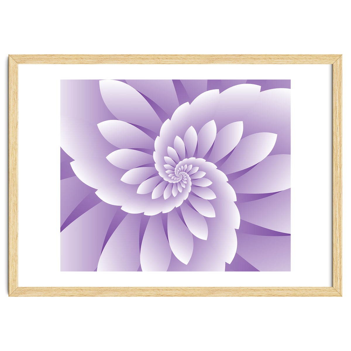 Abstract Purple Floral