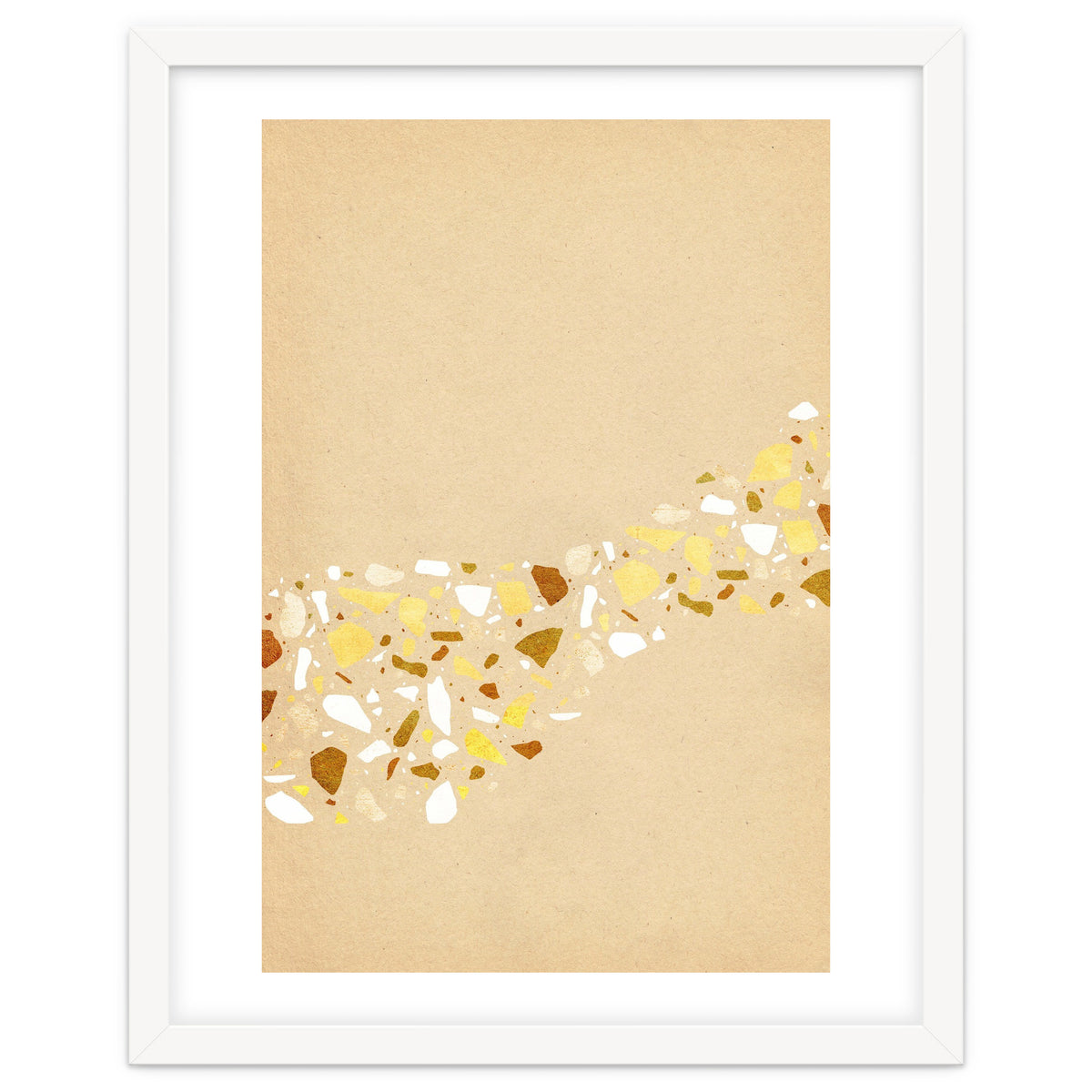 Abstract terrazzo pattern