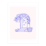 Summer at that Marrakech villa #illustration #sketch (Print Only) thumbnail