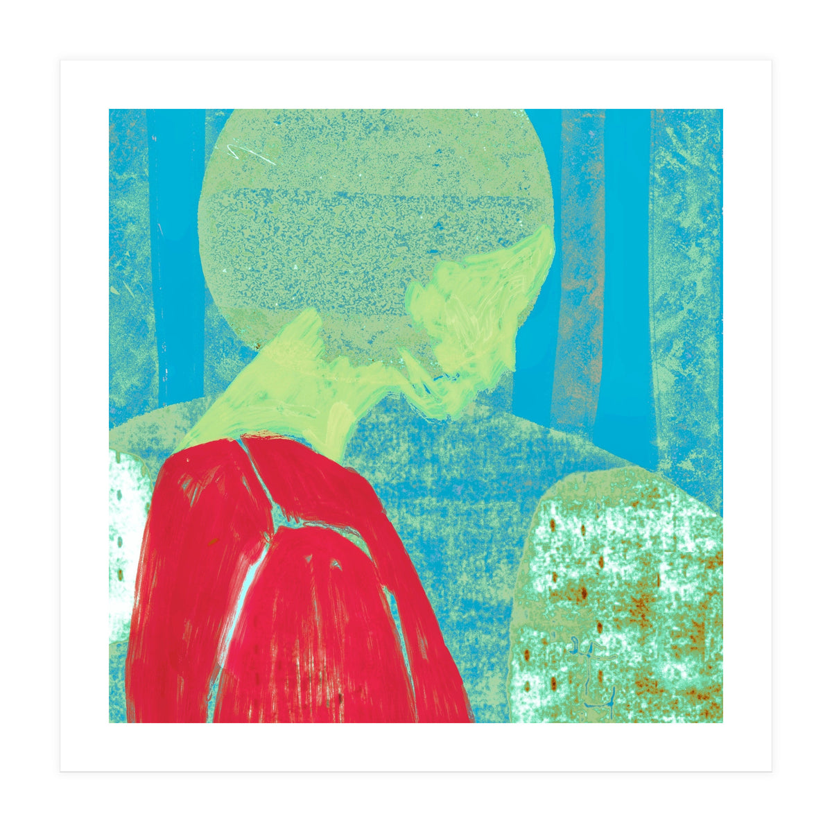 And she closed her eyes  (Print Only)