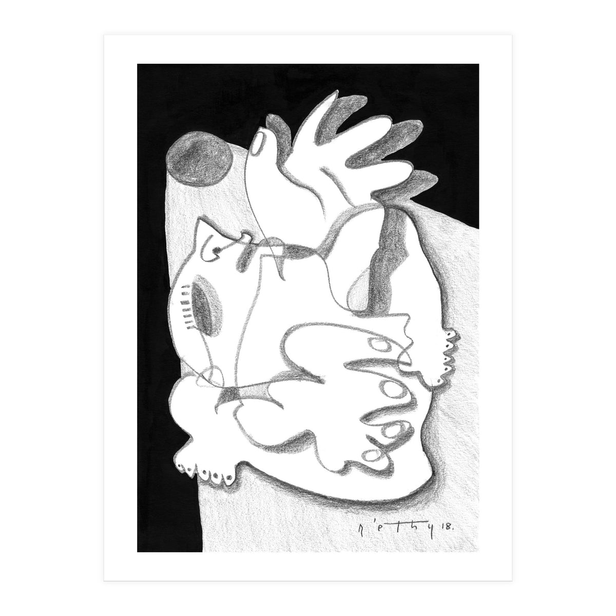 Dying in the Spotlight - b&w (Print Only)