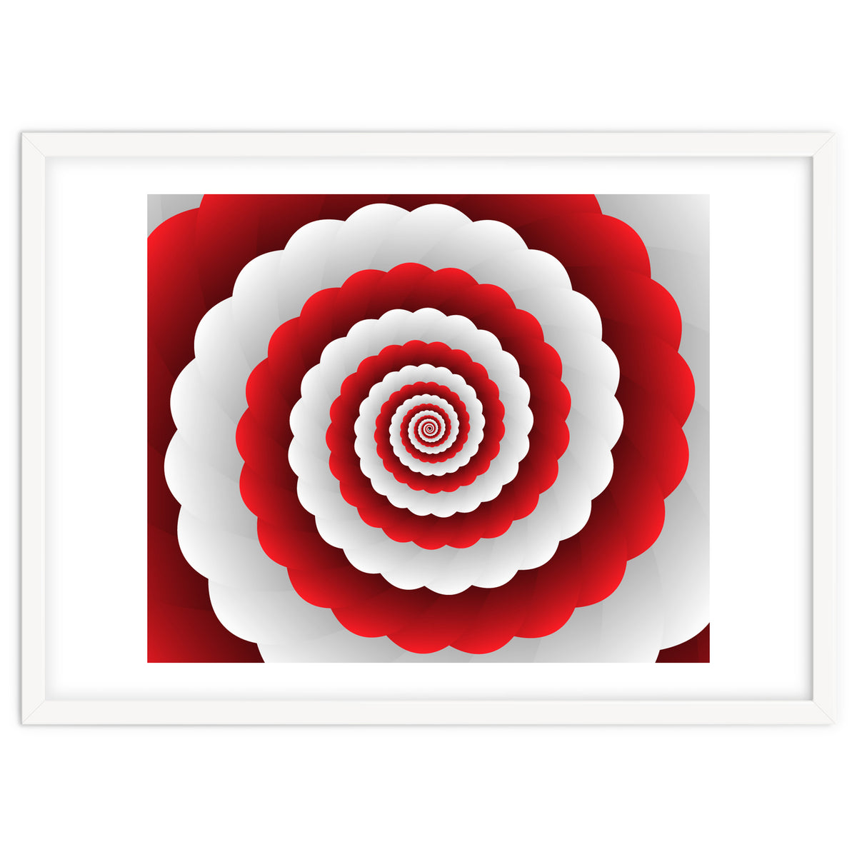 Red Modern Floral Interior Design