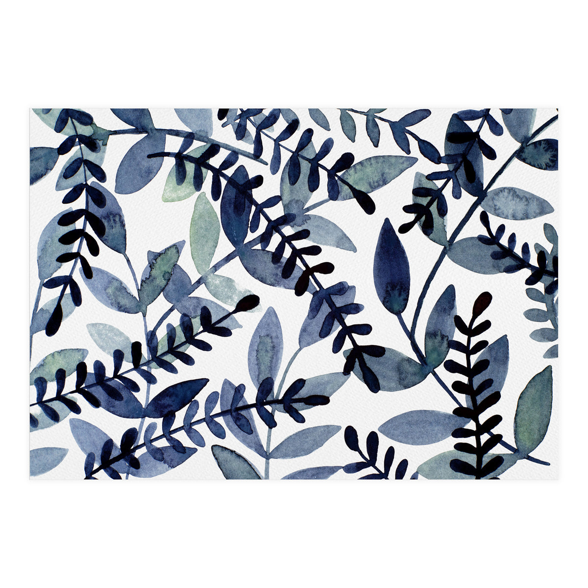 Simple indigo branches (Print Only)