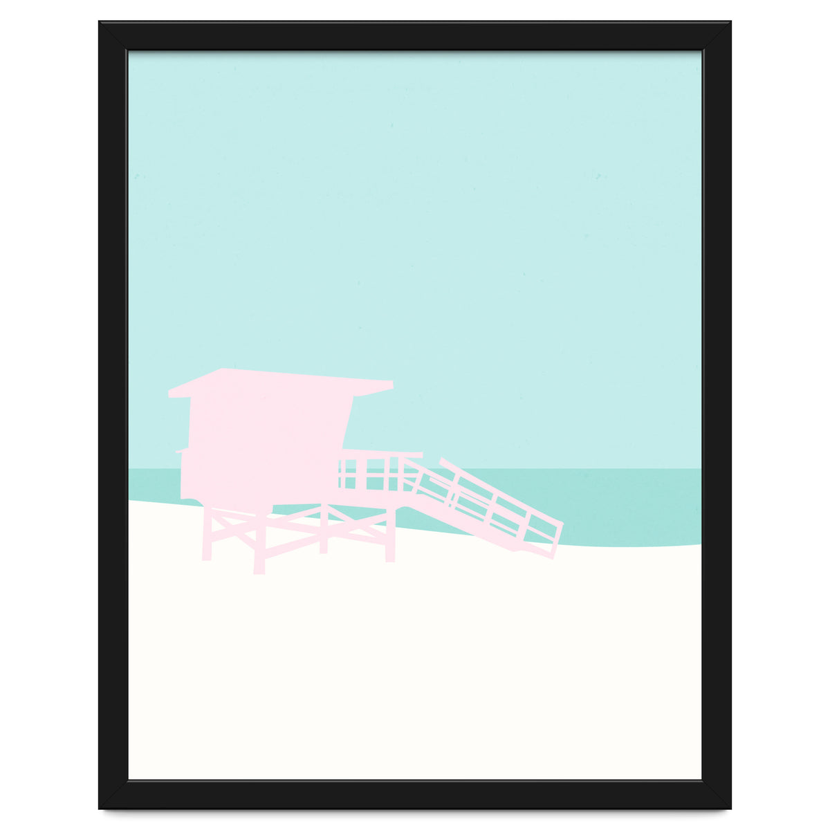 Minimal Lifeguard Tower - Turquoise Coast