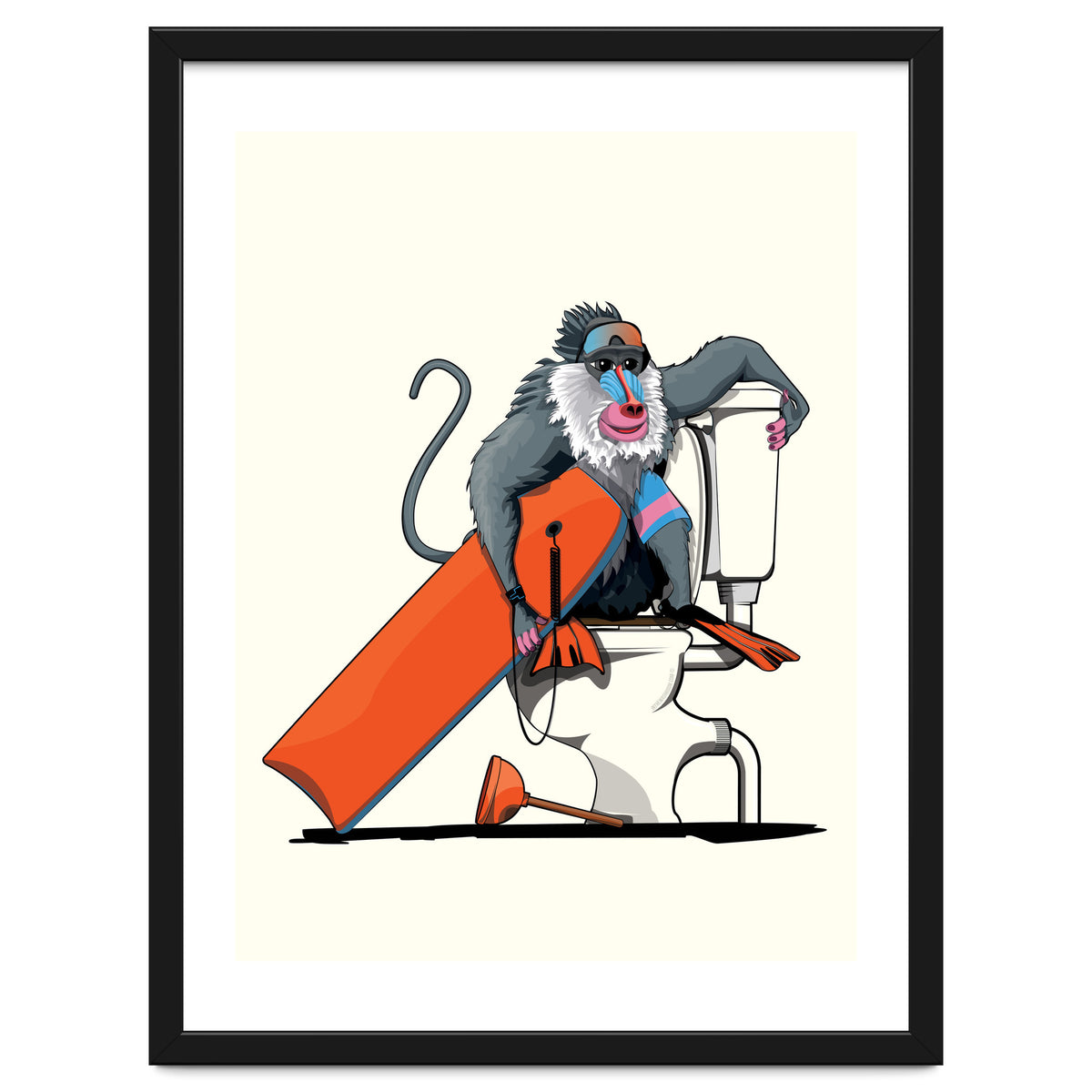 Baboon on the Toilet, Funny Bathroom Humour