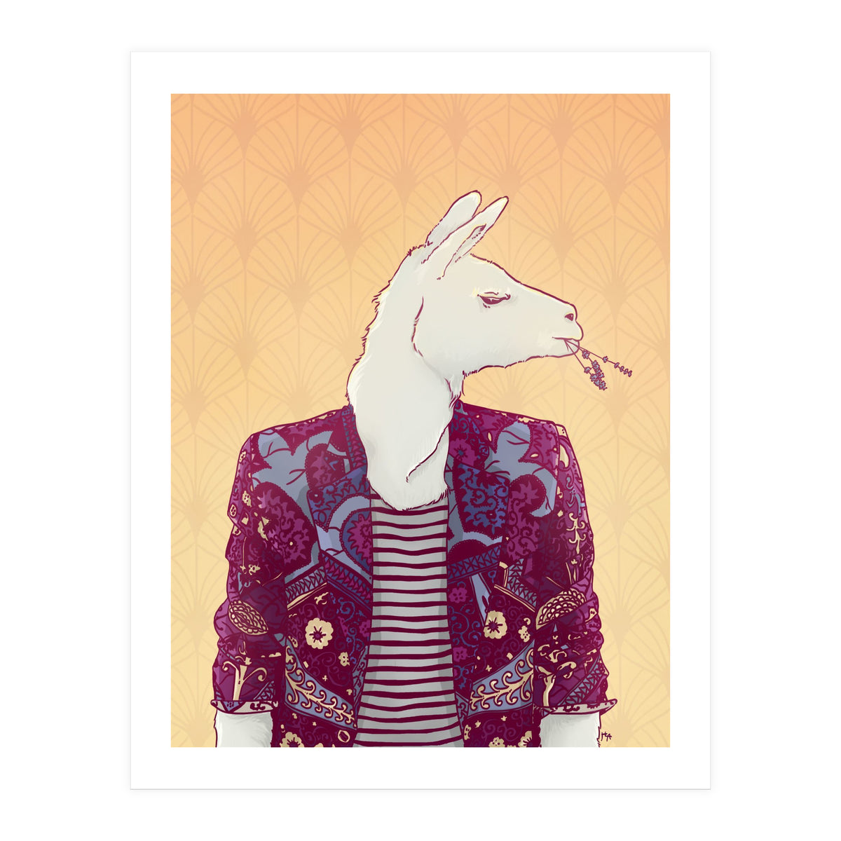 Eddy The Llama (Print Only)