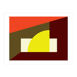 Geometric Shapes No. 9 - yellow, orange & brown (Print Only) thumbnail