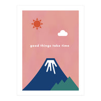 good things take time - Nature Landscape Illustration (Print Only)
