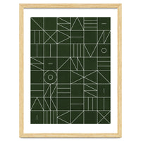 My Favorite Geometric Patterns No.6 - Deep Green